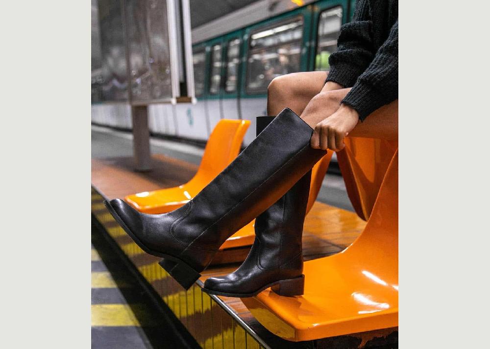 L'exception Bottes Pam Noir Maison Toufet