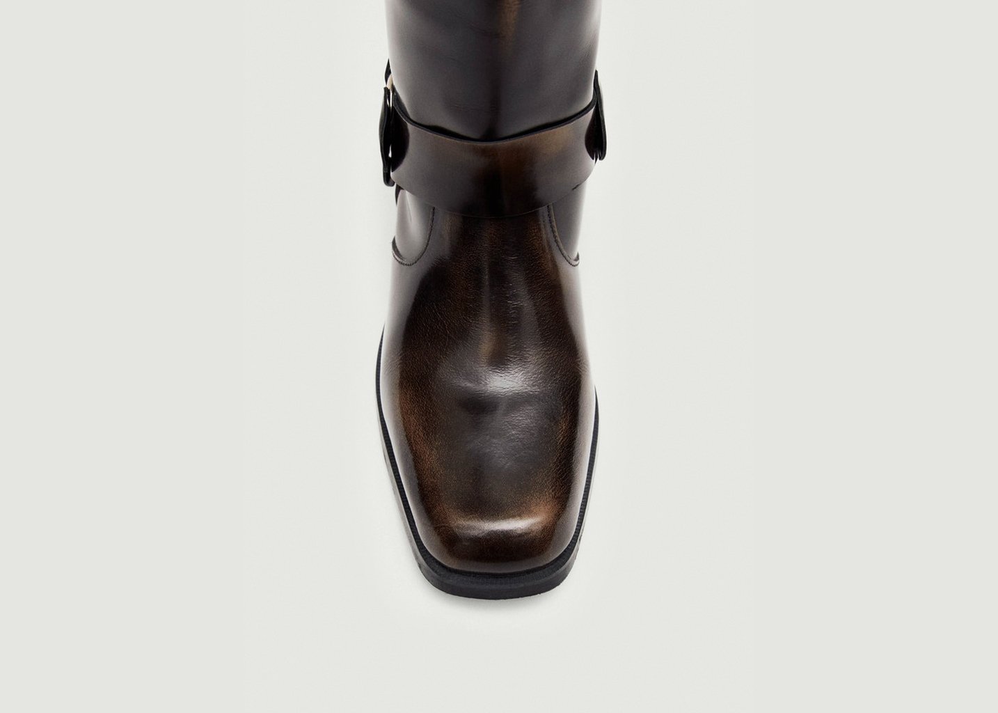 L'exception Bottes Rocky En Cuir Brun Alohas