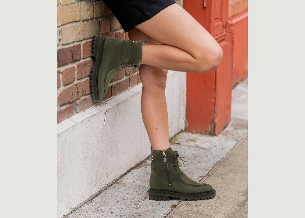 L'exception Bottine Gemma Khaki Maison Toufet