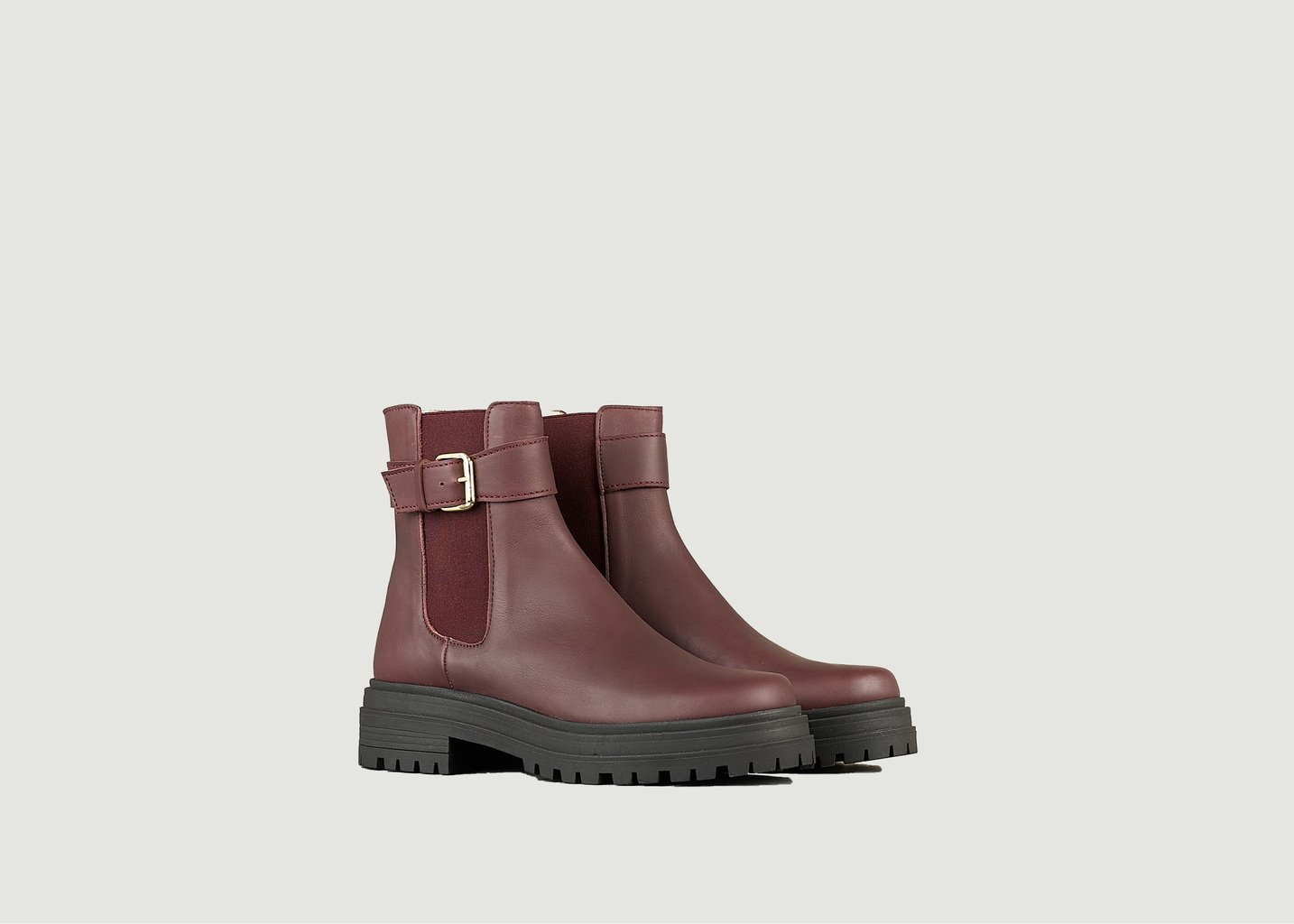 l'exception Bottine Mila en cuir Prune Tila March