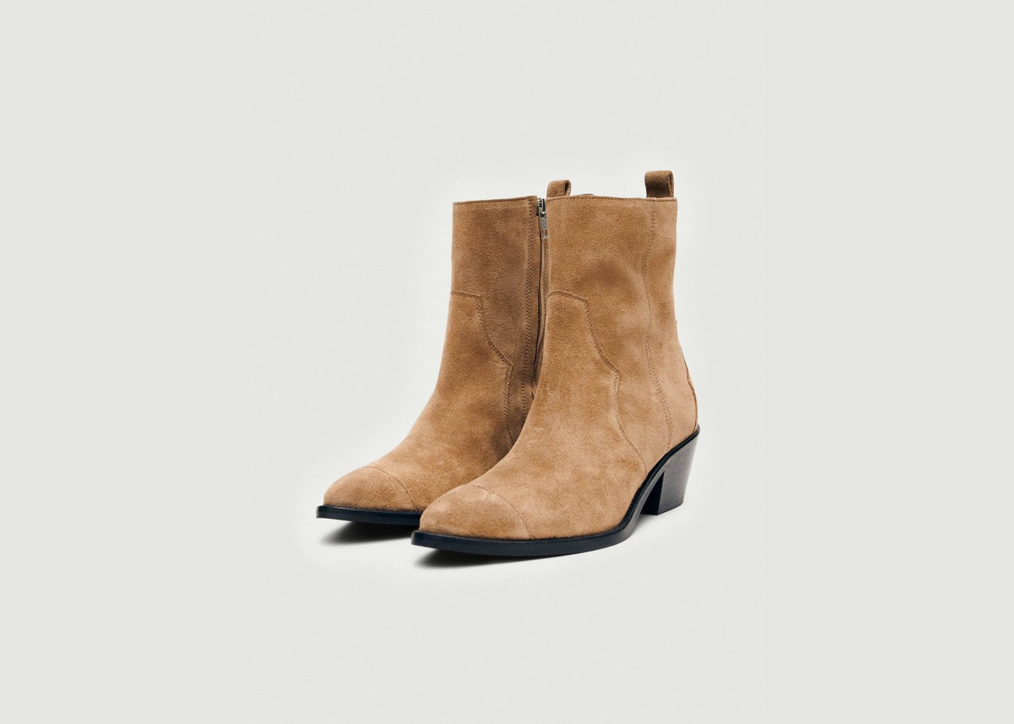 L'exception Bottines Austin En Cuir Marron Alohas