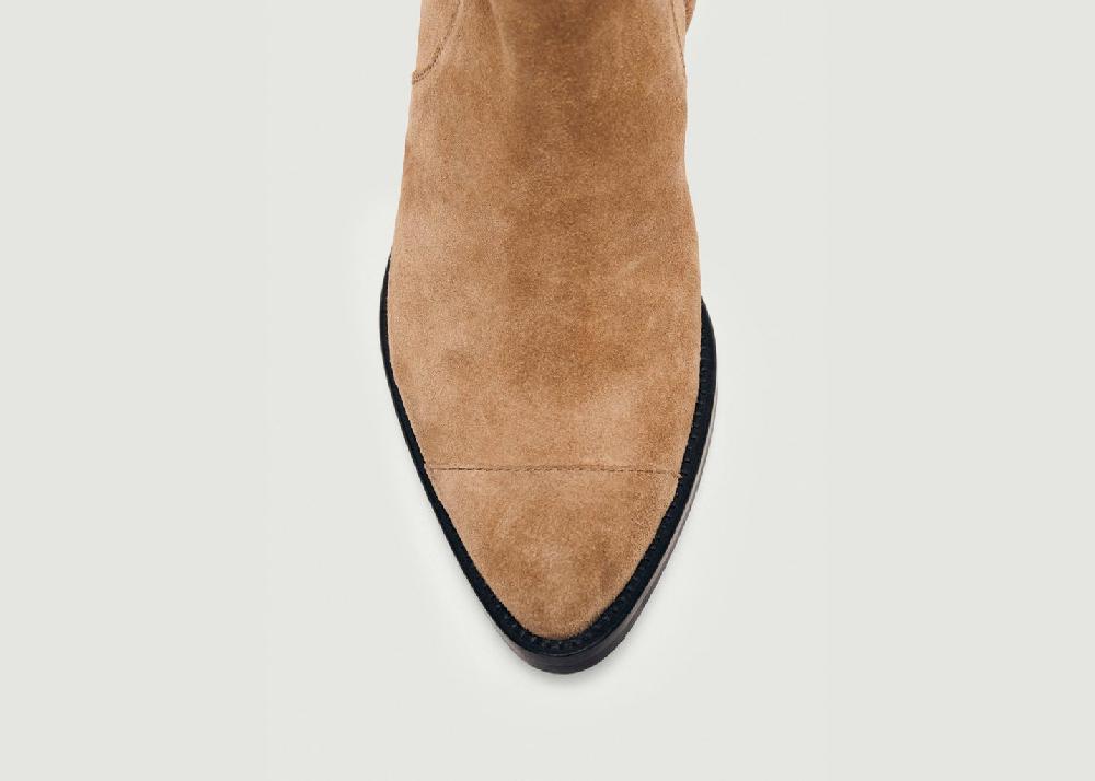 L'exception Bottines Austin En Cuir Marron Alohas