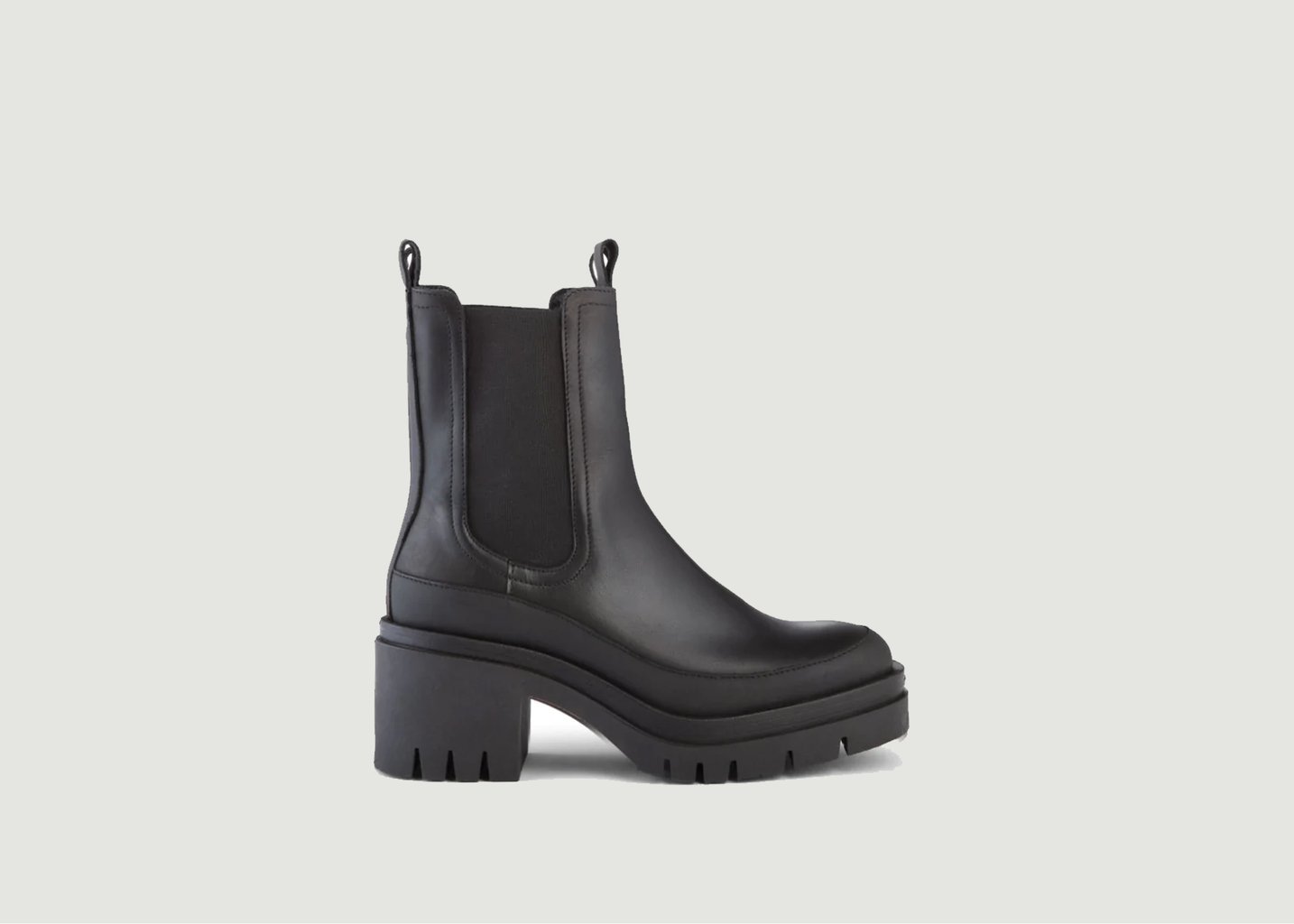 l'exception Bottines en cuir Iris Noir Ivylee