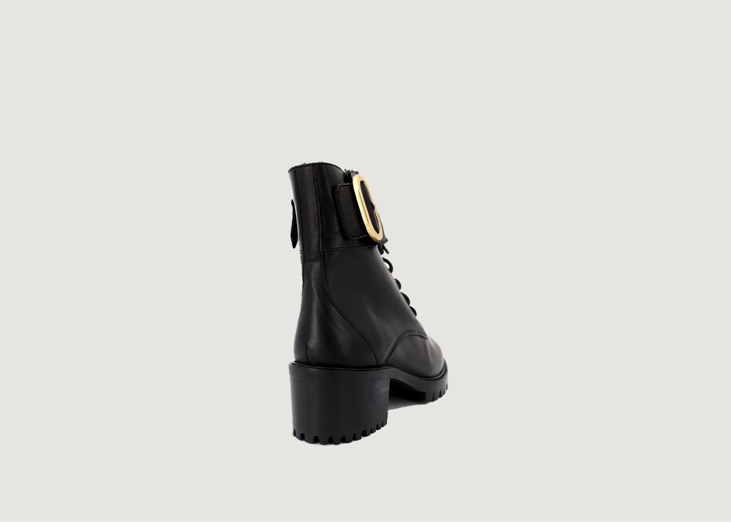 L'exception Bottines En Cuir N°71 Noir Rivecour