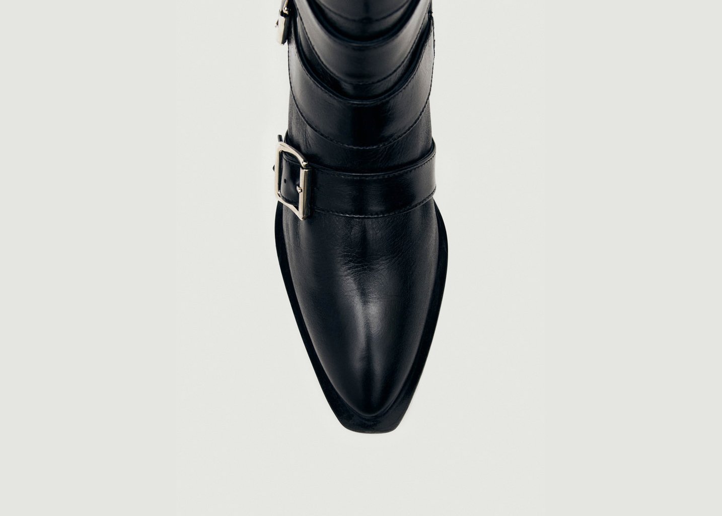 L'exception Bottines Eras En Cuir Noir Alohas