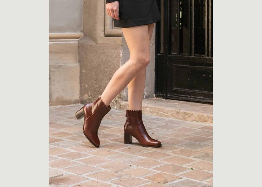 L'exception Bottines Giselle Marron Maison Toufet