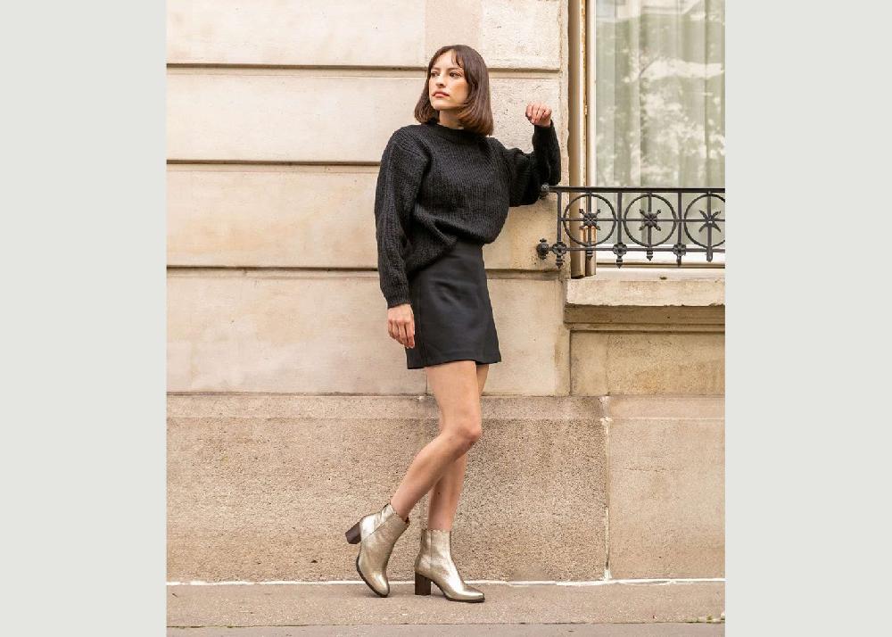 L'exception Bottines Giselle Or Maison Toufet