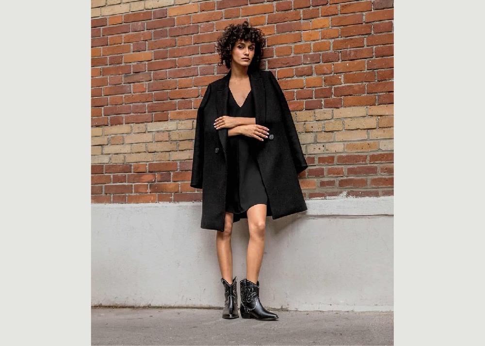 L'exception Bottines Irène Noir Maison Toufet