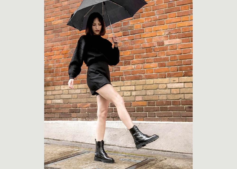 L'exception Bottines Jeannette Noir Maison Toufet