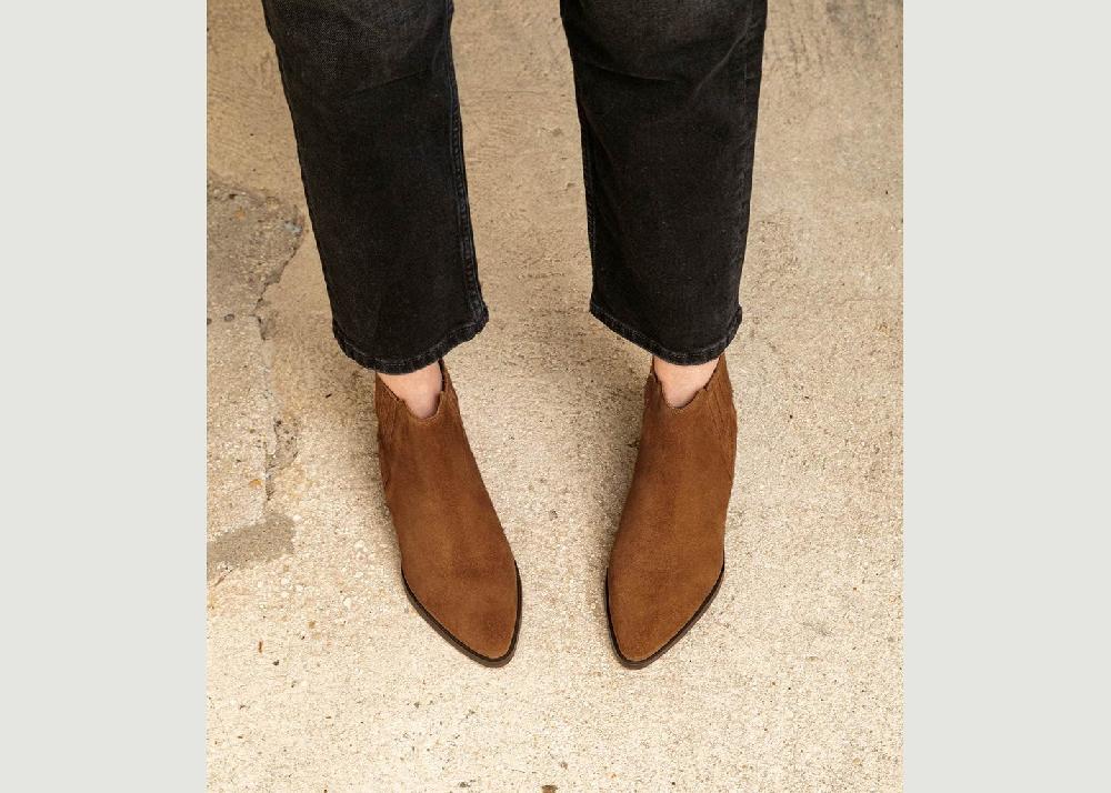 L'exception Bottines Linne Camel Maison Toufet