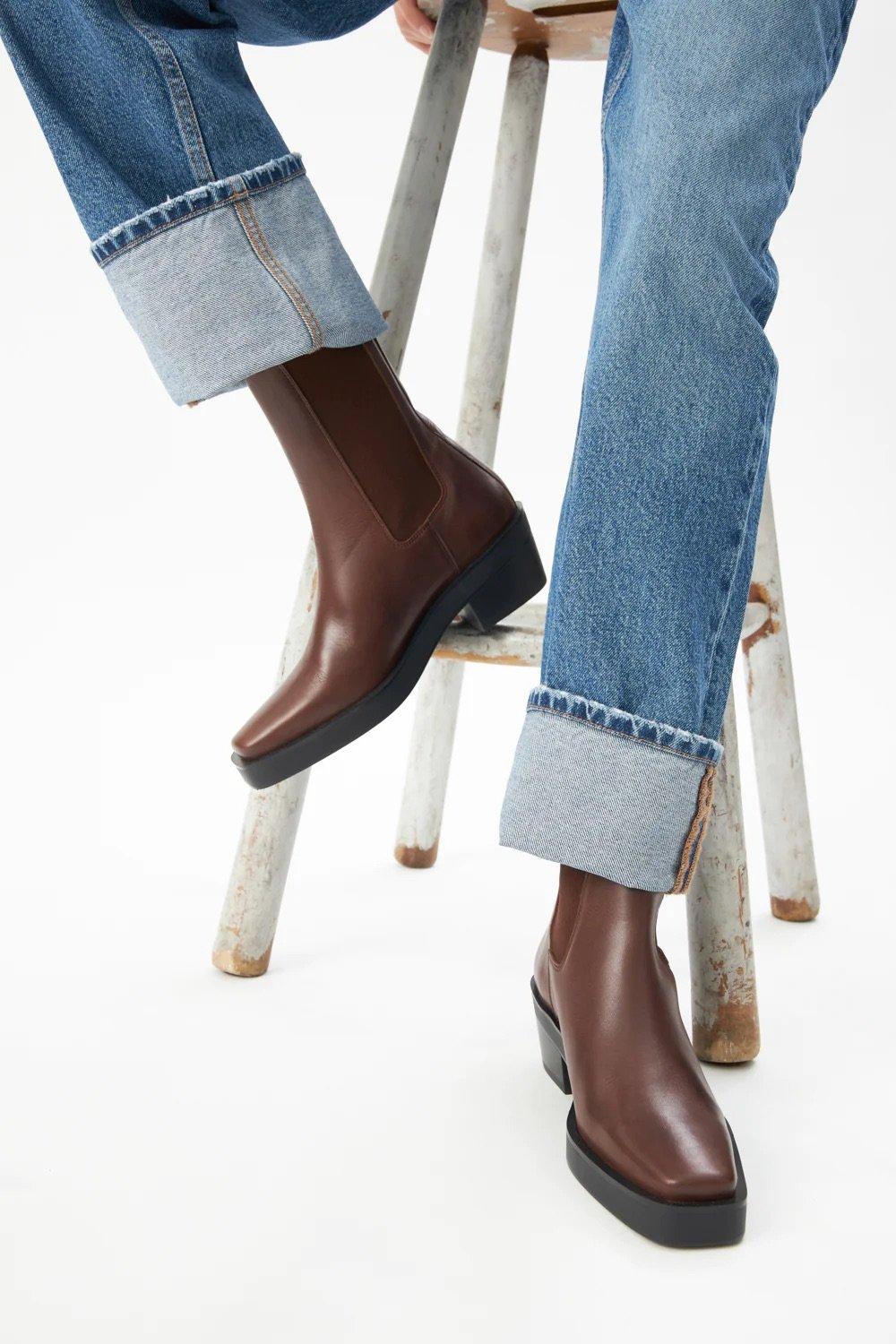 L'exception Bottines Louise Marron Augusta