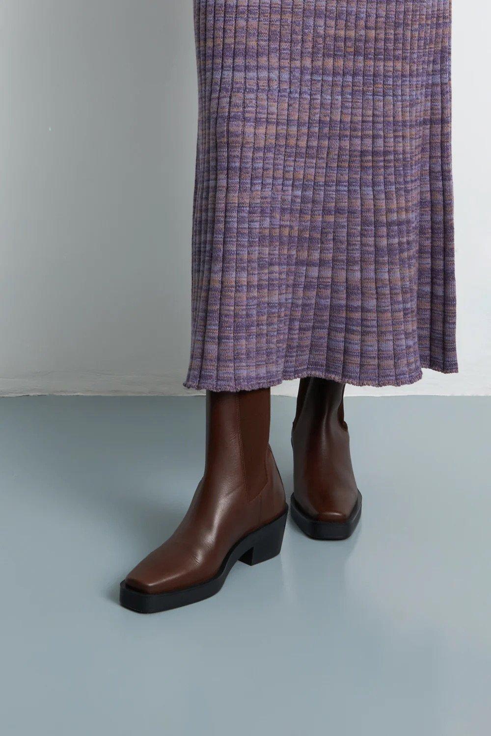 L'exception Bottines Louise Marron Augusta