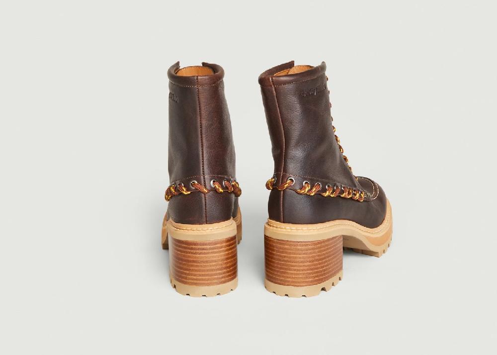 L'exception Bottines Mahalia Marron See By Chloé