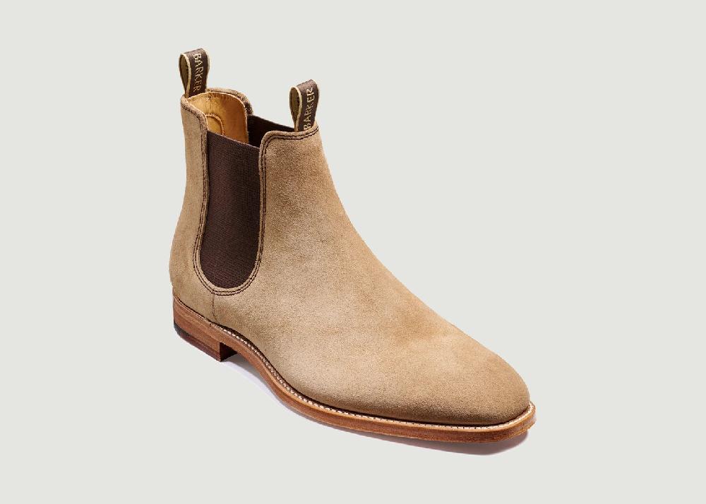 l'exception Bottines Mansfield Taupe Barker Shoes