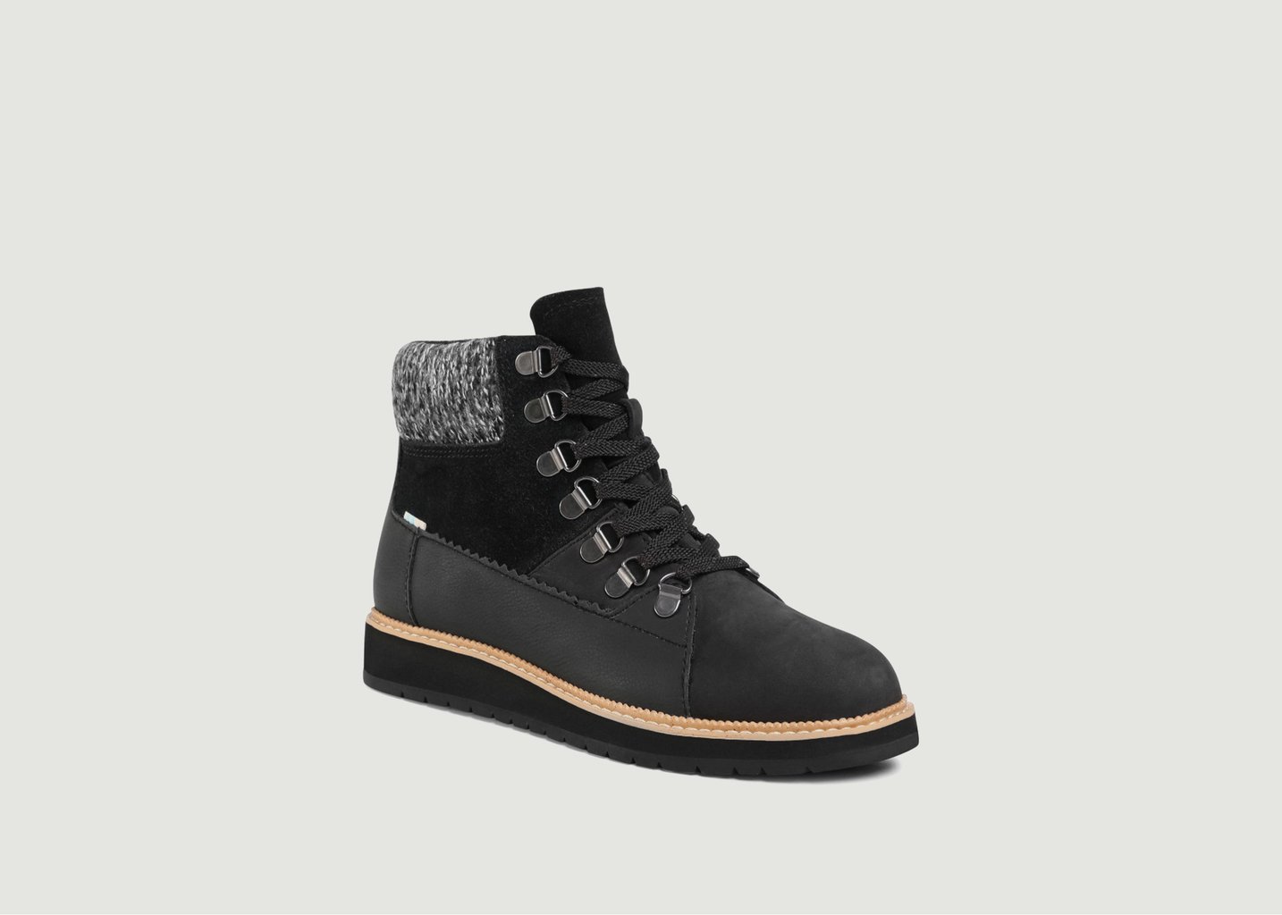 L'exception Bottines Mesa Leather Noir Toms