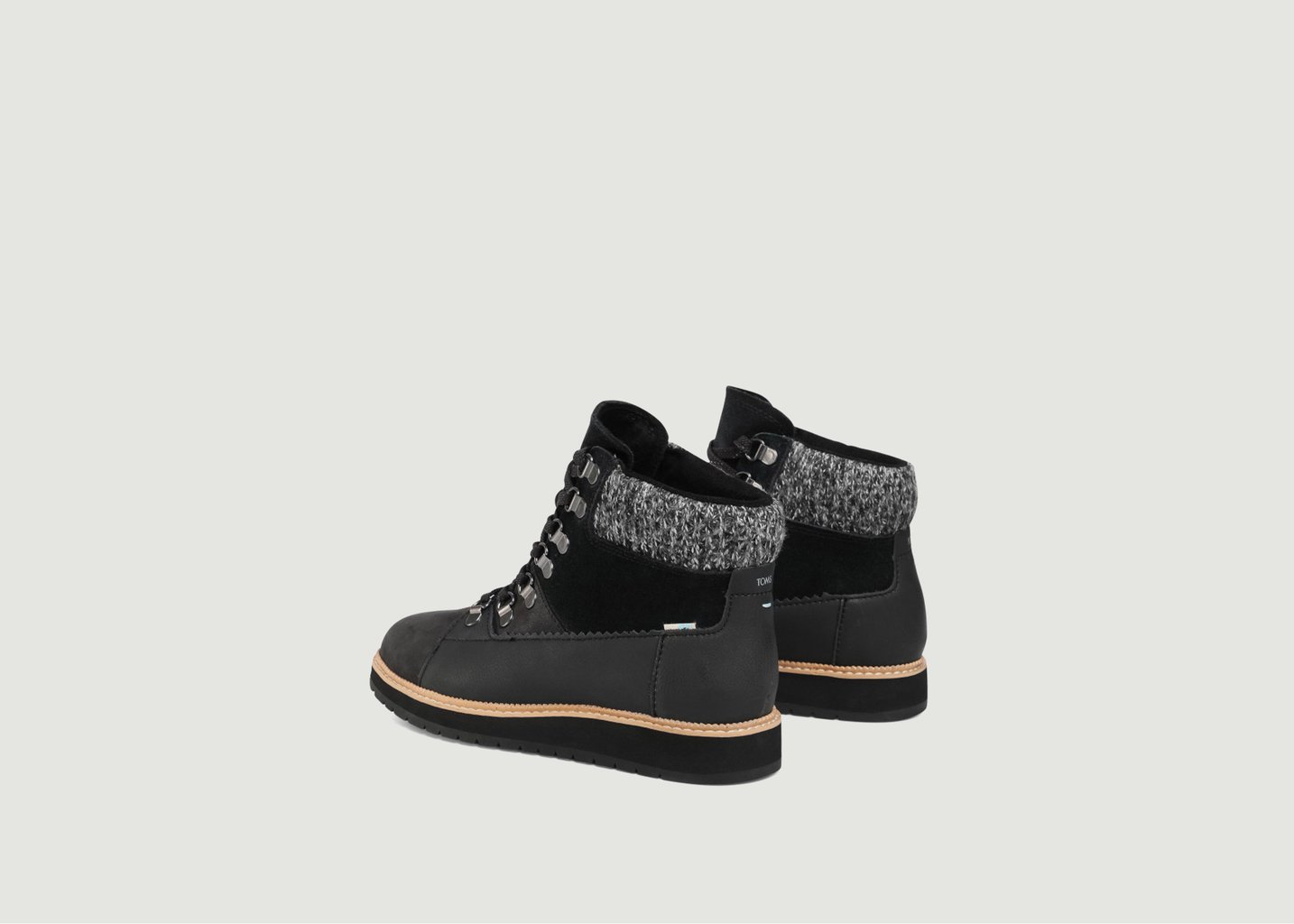L'exception Bottines Mesa Leather Noir Toms