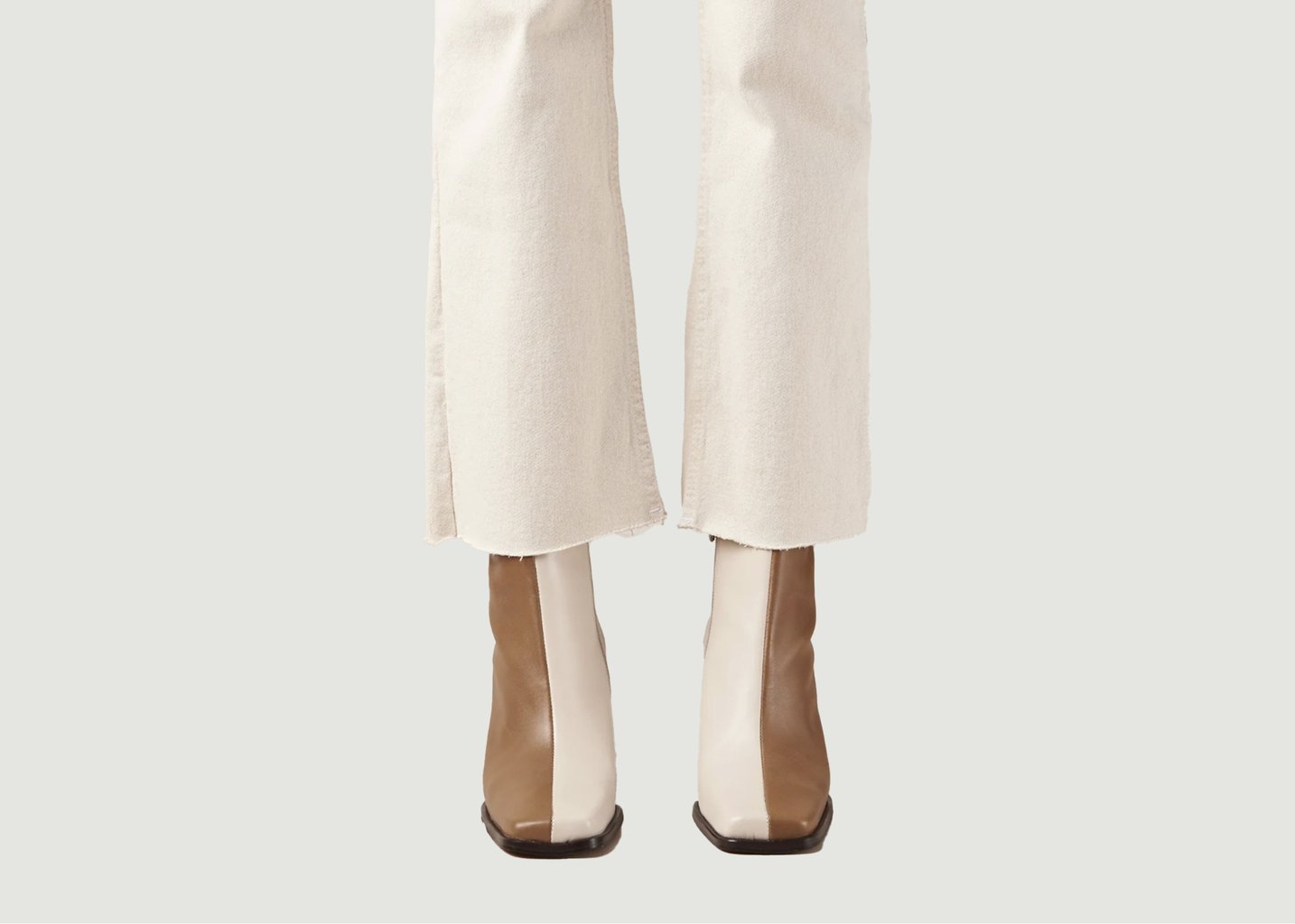 L'exception Bottines South Bicolor Beige Alohas