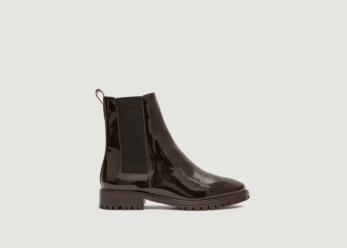 l'exception Bottines vernis Marron Rivecour