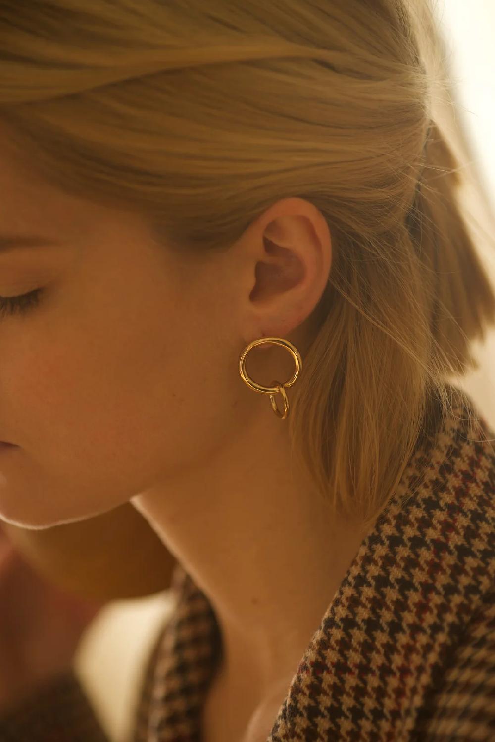 L'exception Boucles D'oreilles Claudine Or Ennato