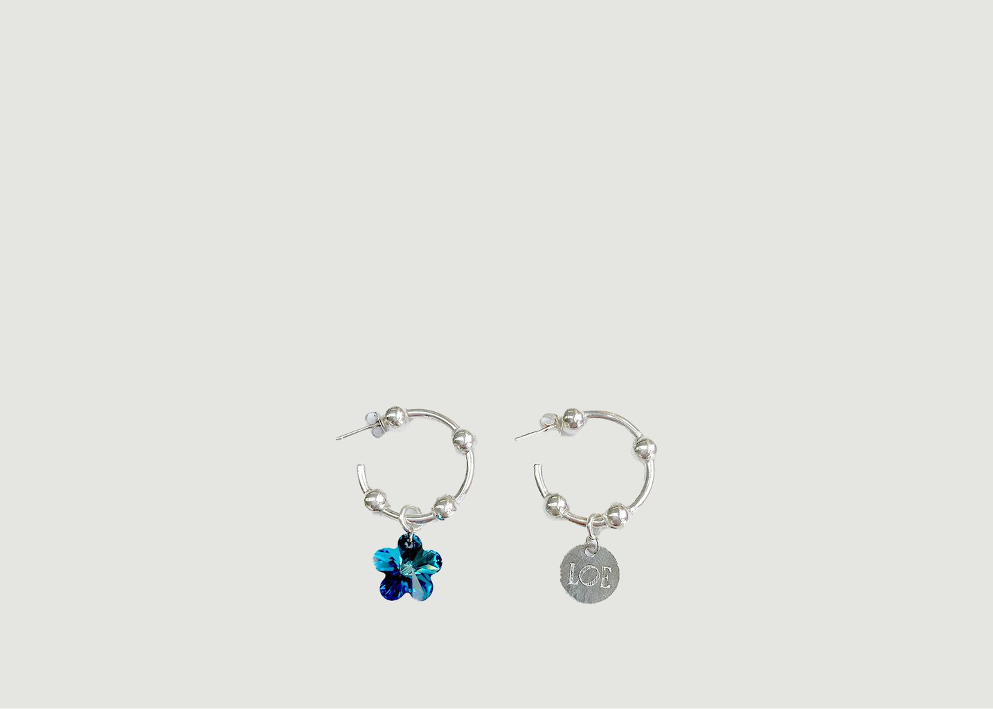 l'exception Boucles d'oreilles Euphoria Argent LOE