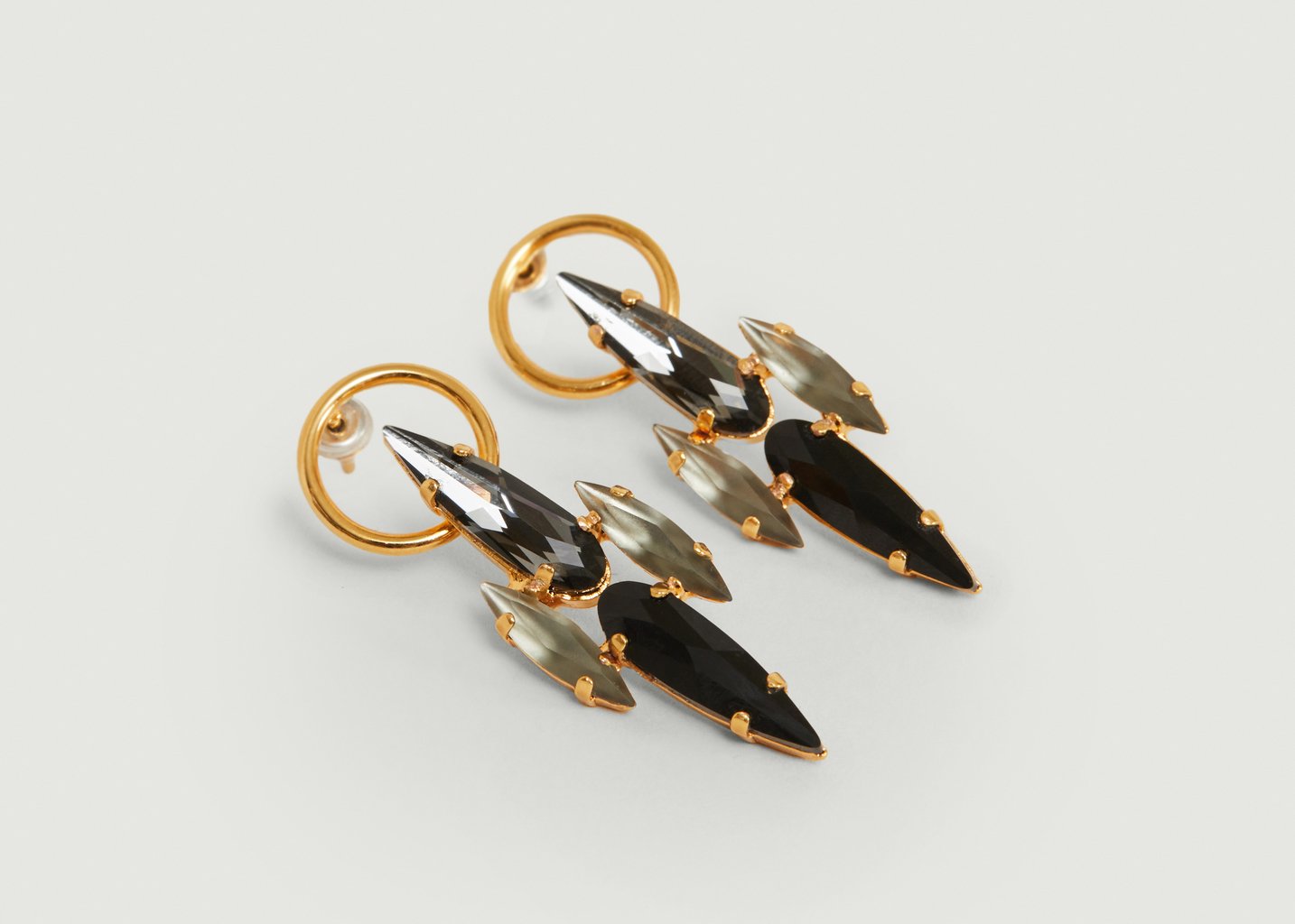 L'exception Boucles D'oreilles Ice Or Crezus