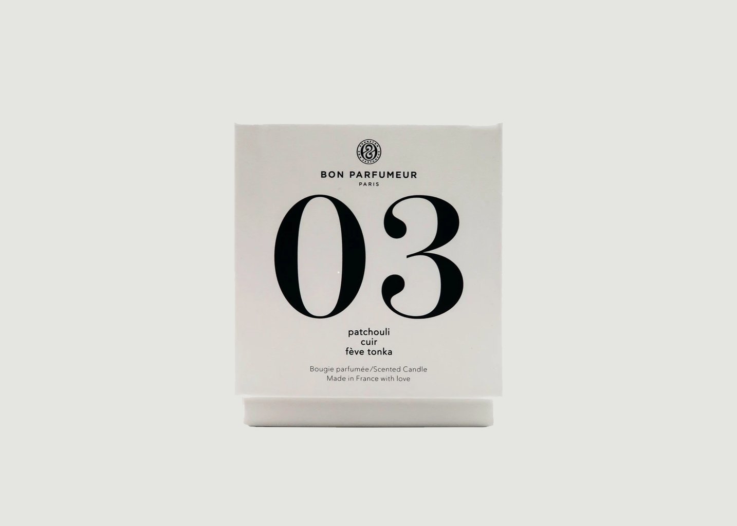 L'exception Bougie N°3 Blanc Bon Parfumeur Paris