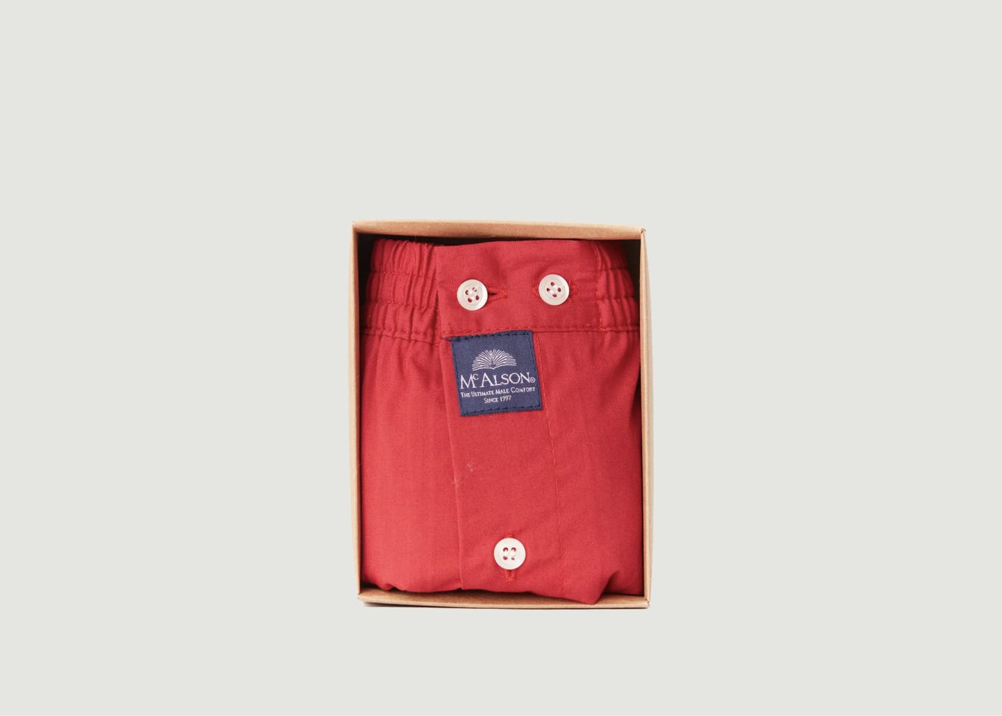 l'exception Boxer Short M0103 Rouge Mc Alson
