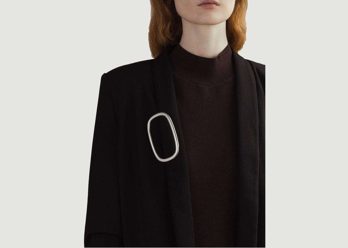 L'exception Broche Nobly 02 Argent Octogony