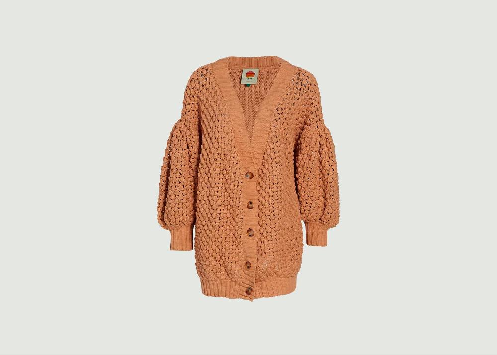 l'exception Cardigan à pois Beige Farm Rio