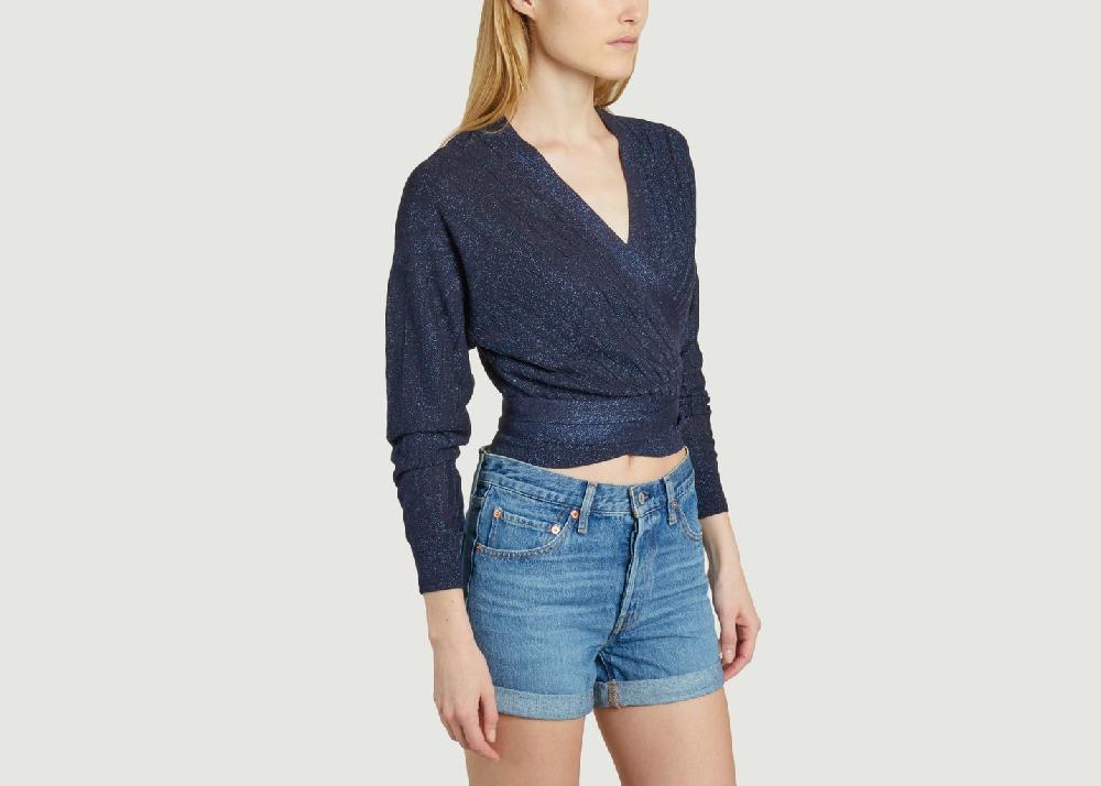 L'exception Cardigan Braty Bleu Marine Ba&sh