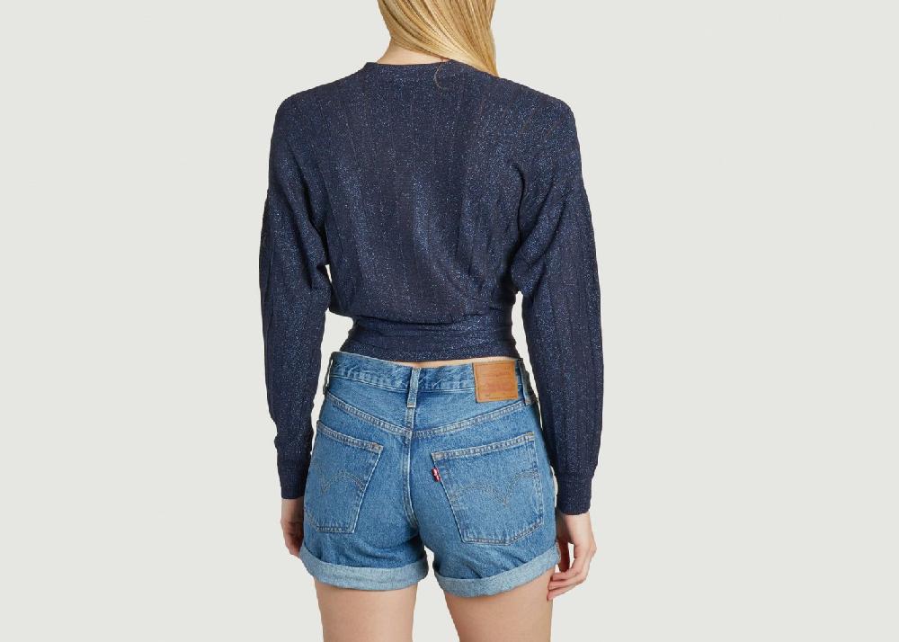 L'exception Cardigan Braty Bleu Marine Ba&sh