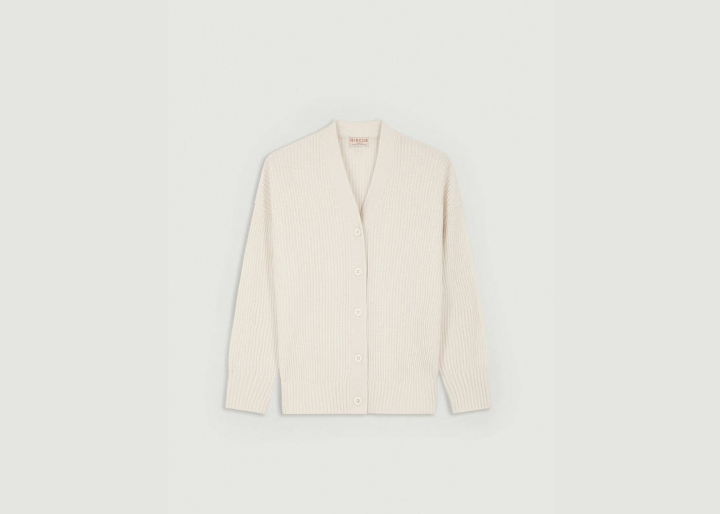l'exception Cardigan Cachemire Ziggy Blanc Hircus