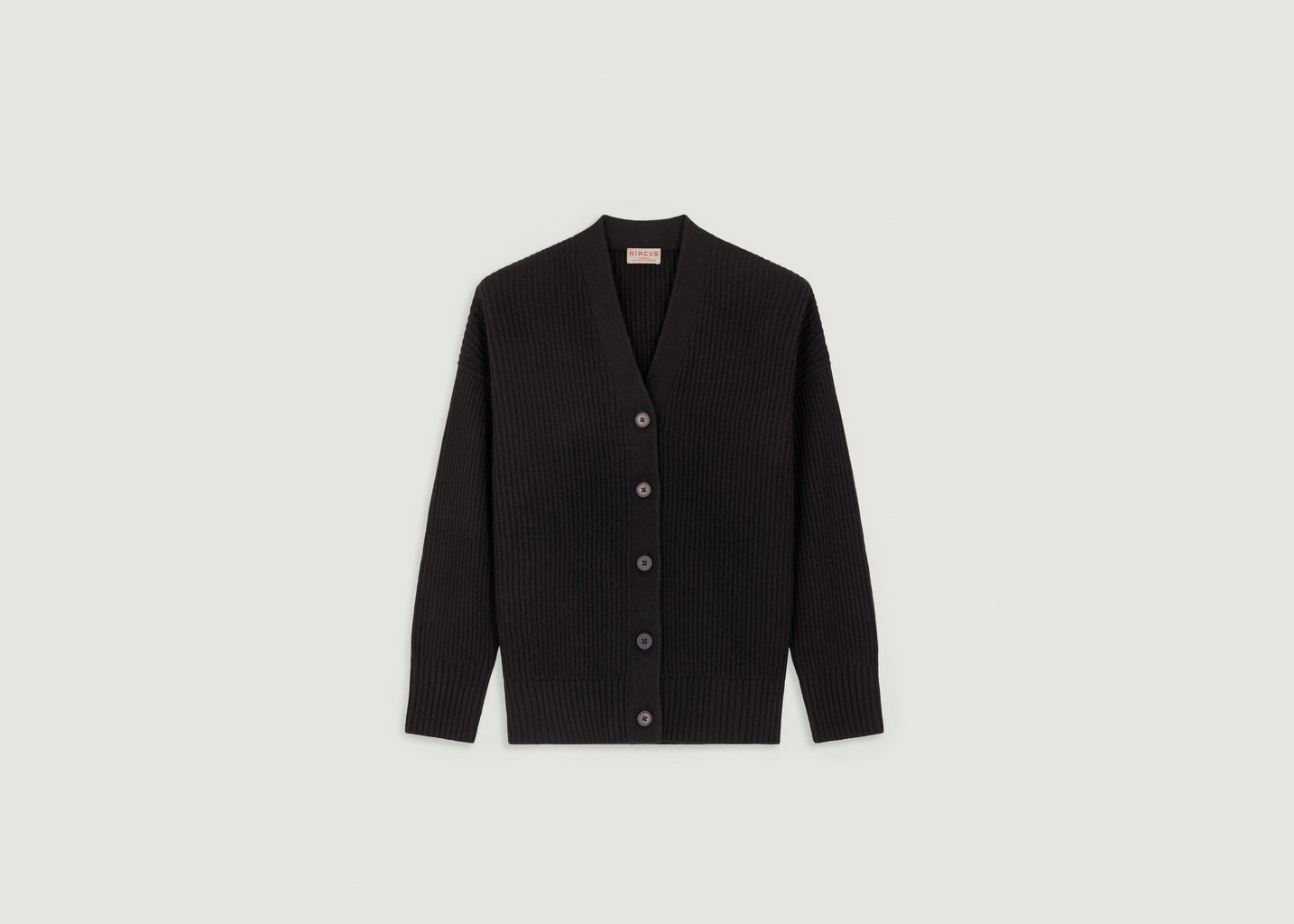 l'exception Cardigan Cachemire Ziggy Noir Hircus