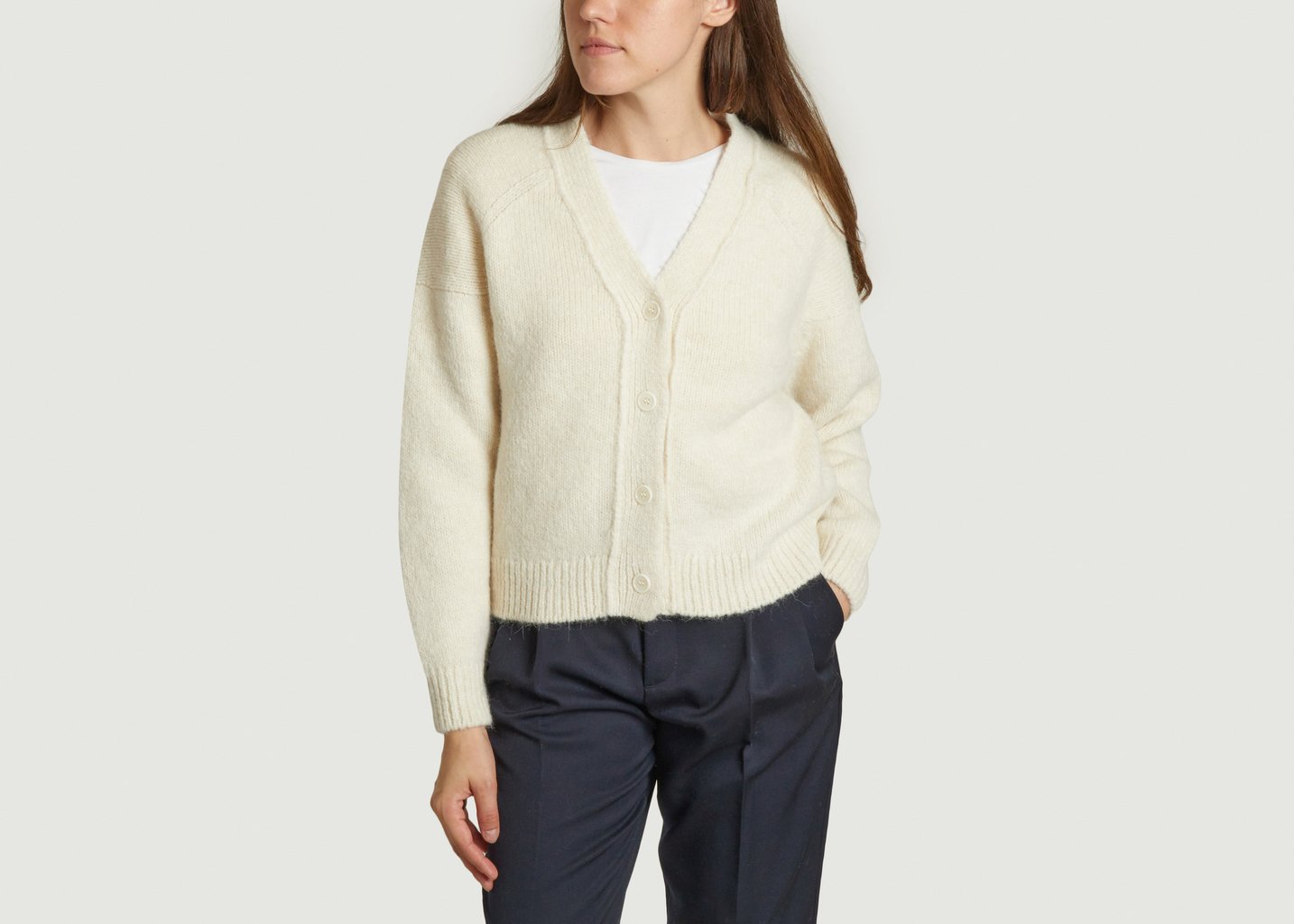 L'exception Cardigan Colima Ecru Masscob