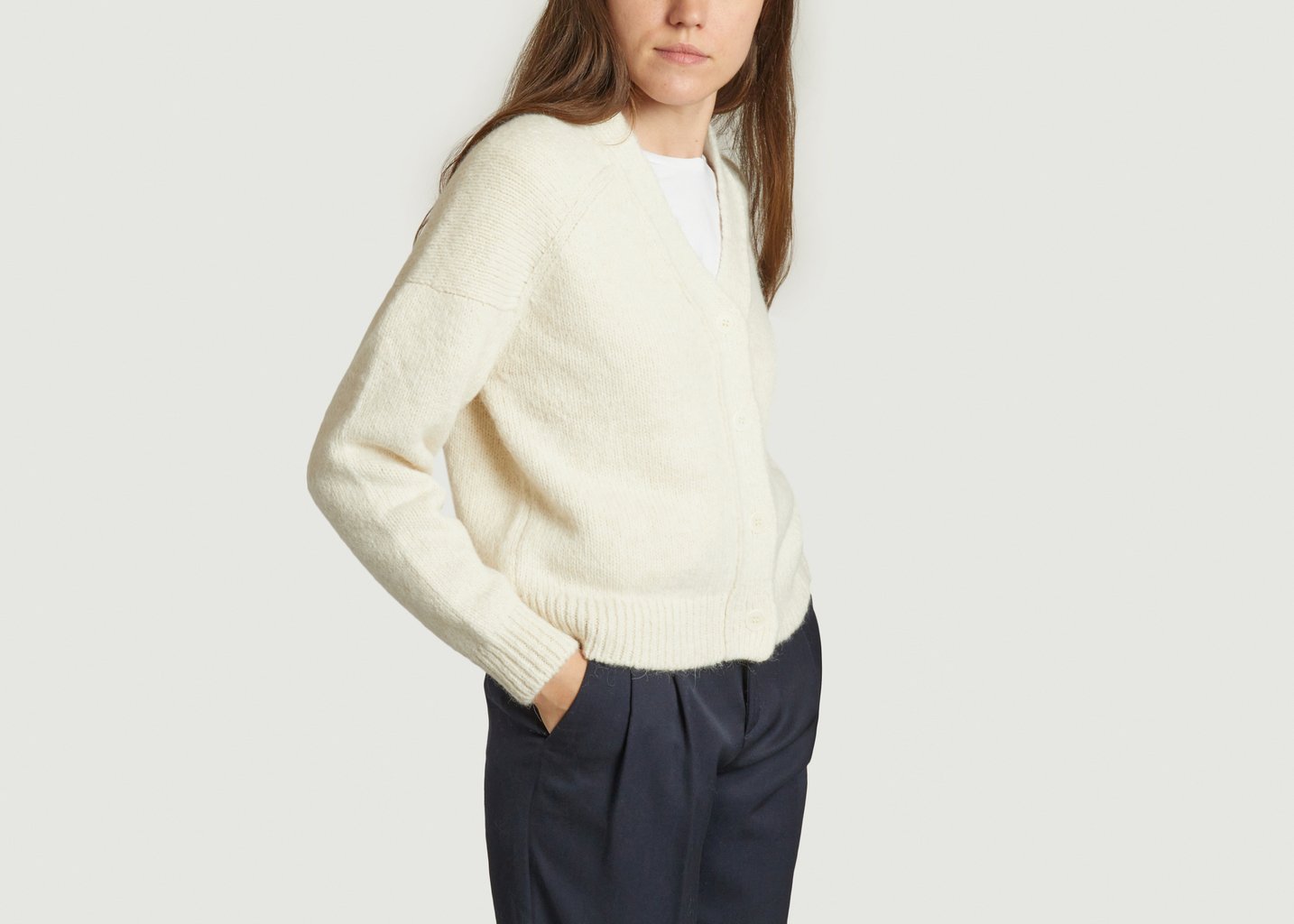 L'exception Cardigan Colima Ecru Masscob