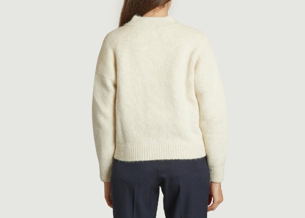 L'exception Cardigan Colima Ecru Masscob