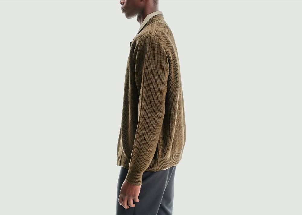 L'exception Cardigan Galway Khaki Noyoco