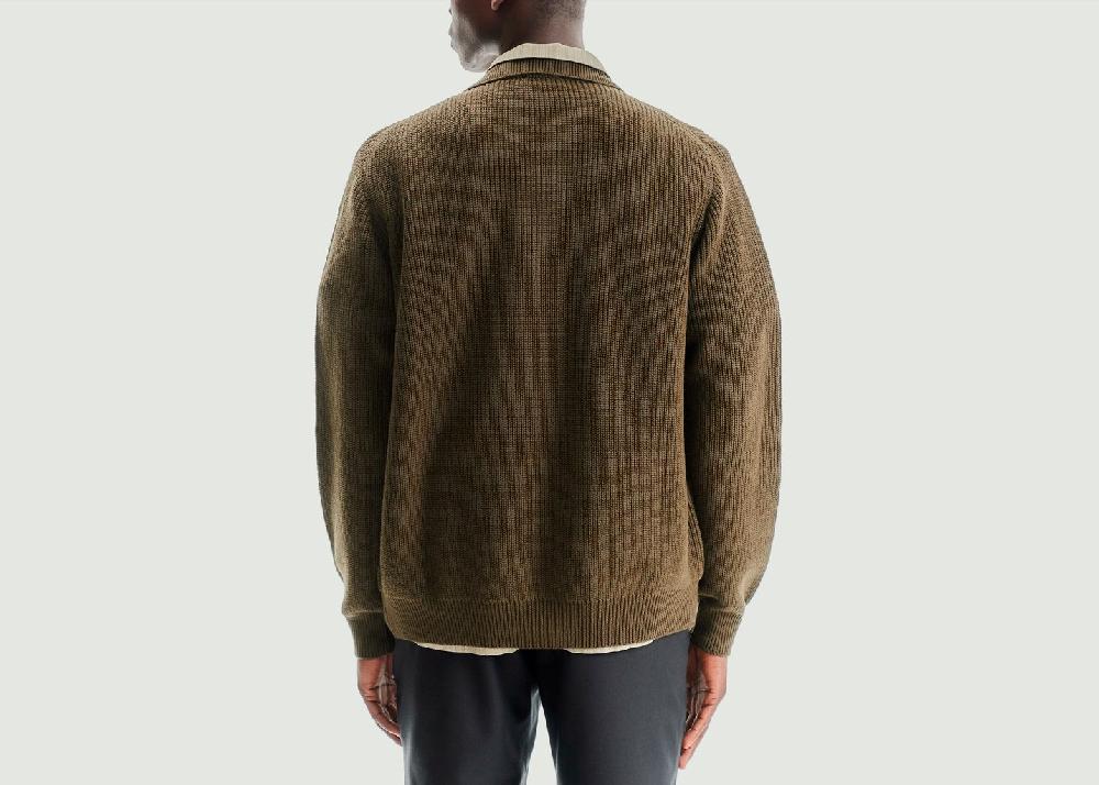 L'exception Cardigan Galway Khaki Noyoco