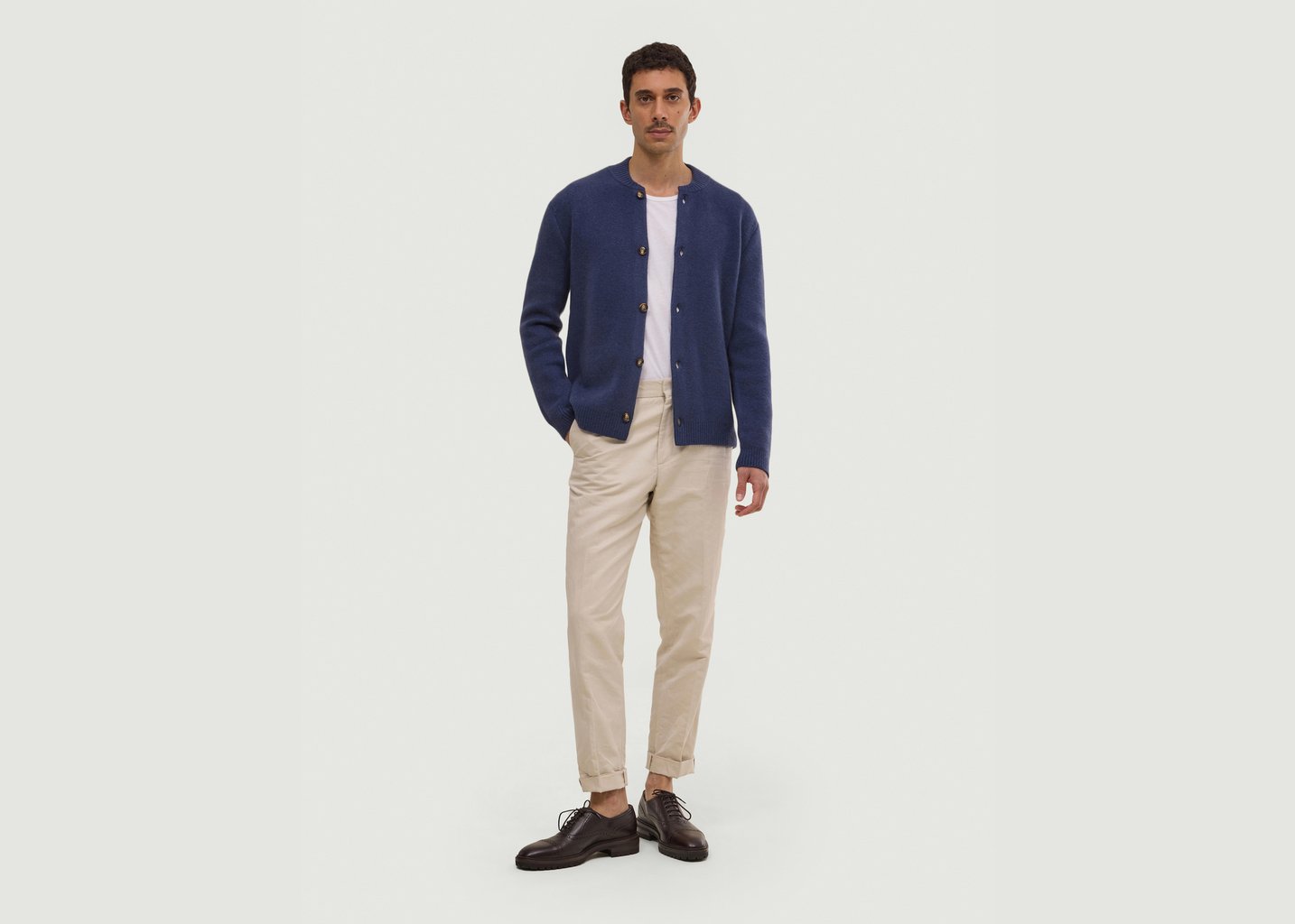 L'exception Cardigan Iro Bleu Marine Hircus