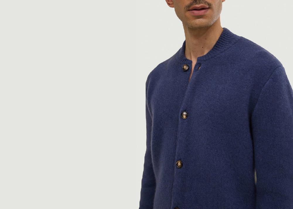 L'exception Cardigan Iro Bleu Marine Hircus