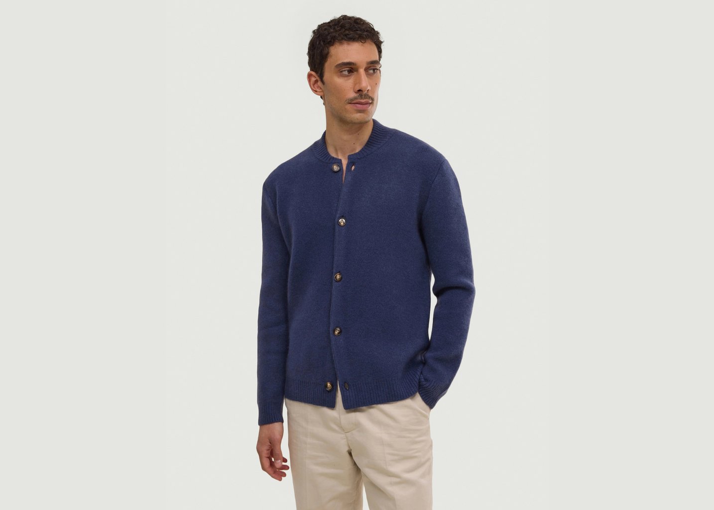 l'exception Cardigan Iro Bleu Marine Hircus