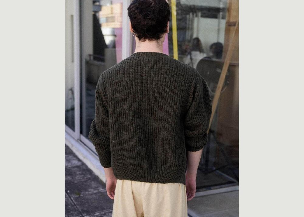 L'exception Cardigan Mea Vert Foncé Baserange