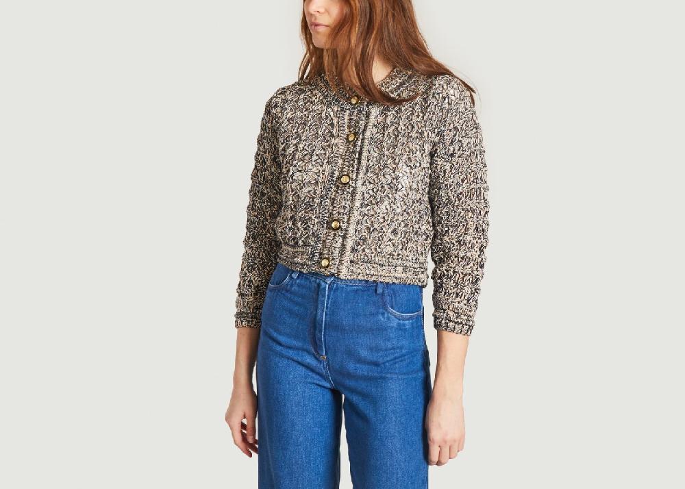 l'exception Cardigan Novela Bleu Marine Ba&sh