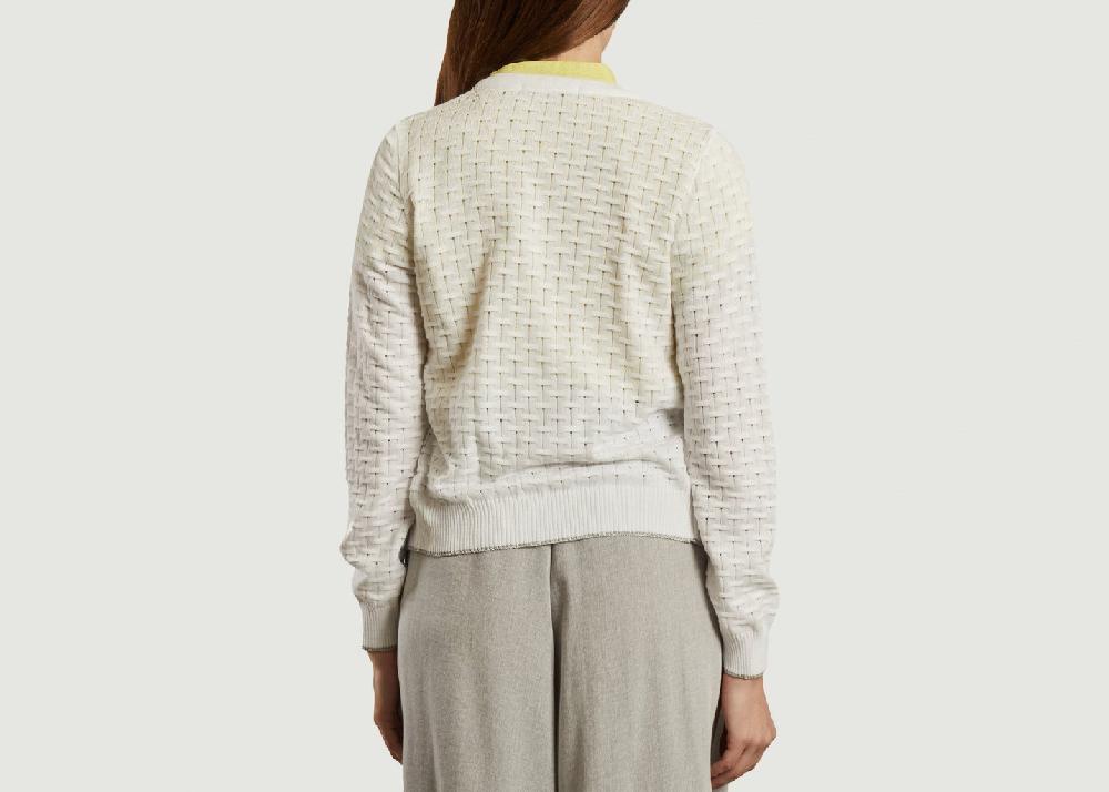 L'exception Cardigan Pencil Blanc Erotokritos
