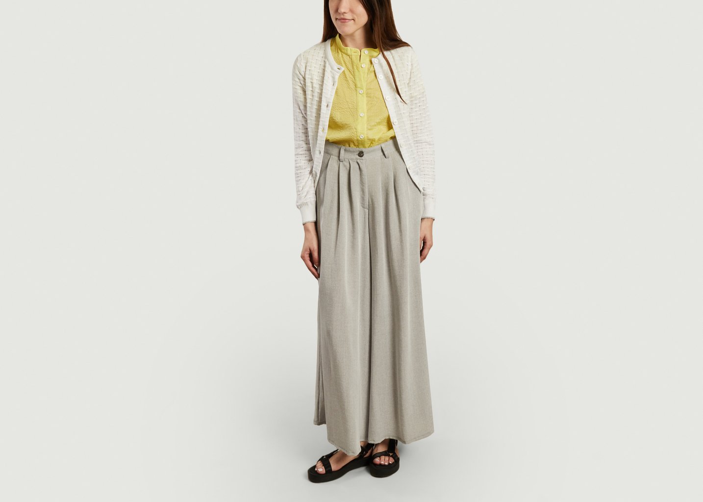 L'exception Cardigan Pencil Blanc Erotokritos