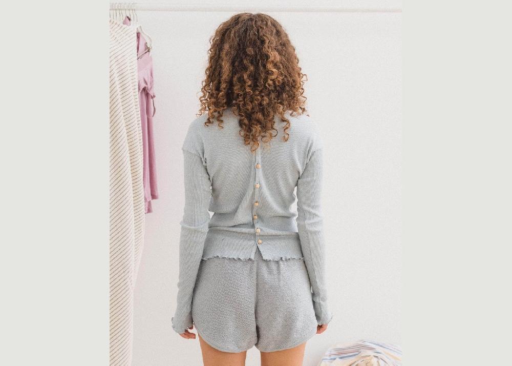 L'exception Cardigan Tav Bleu Clair Baserange
