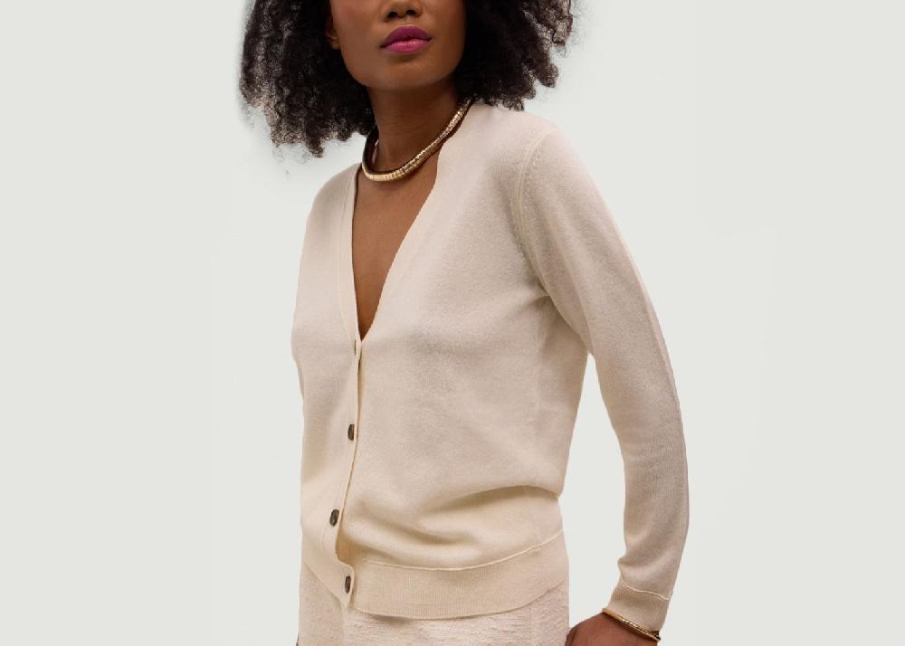 L'exception Cardigan Toby Crème Hircus