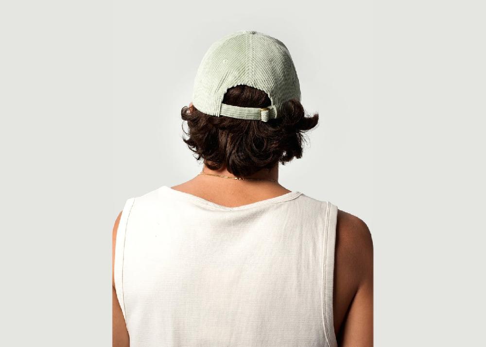 L'exception Casquette Baseball Vert Côtelé Paris