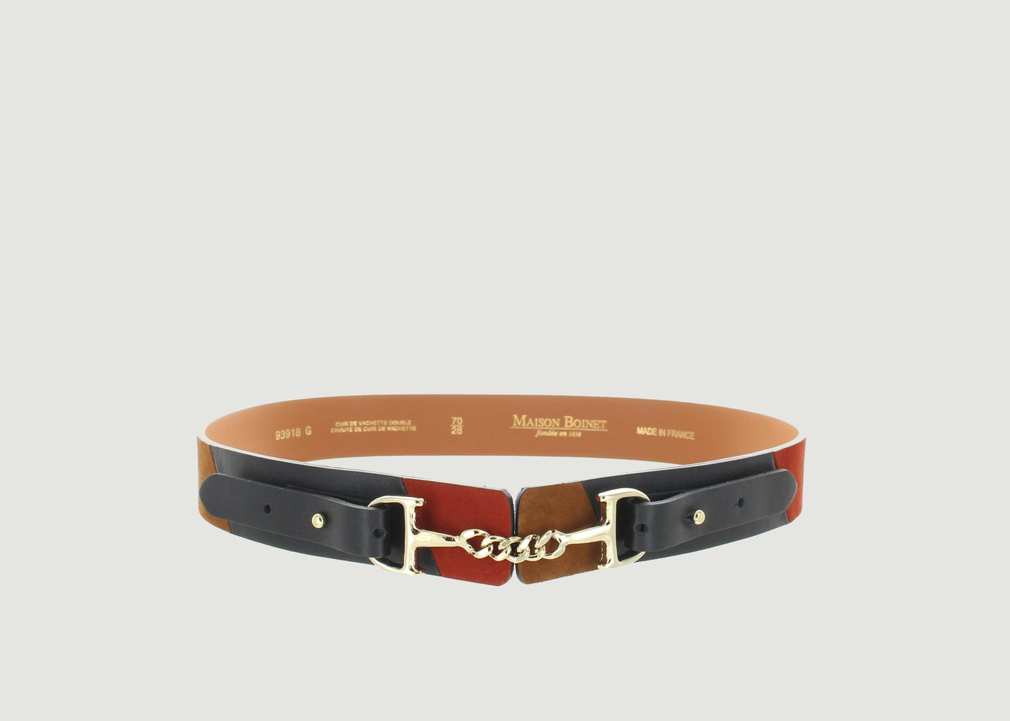 l'exception Ceinture 93918G Noir Maison Boinet