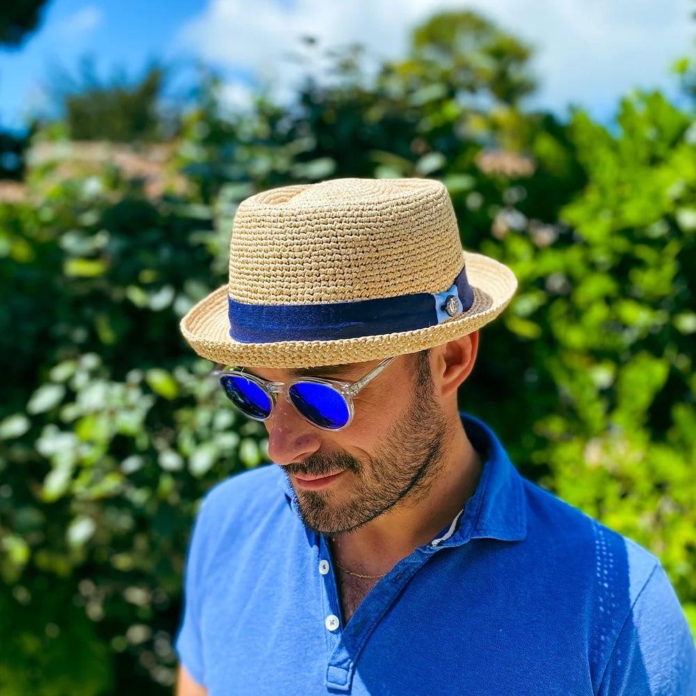 L'exception Chapeau Porkpie Raphia Blé Le Chapoté